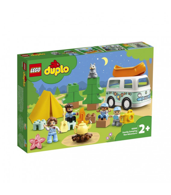 LEGO® DUPLO® 10946 Family Camping Van Adventure, Age 2+, Building Blocks, 2021 (30pcs)
