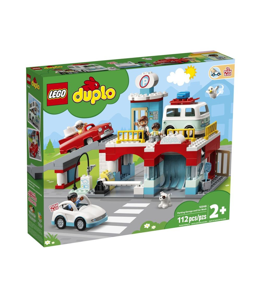 LEGO® DUPLO® 10948 PARKING AND AGE 2+, BUILDING BLOCKS, 2021 (112PCS)