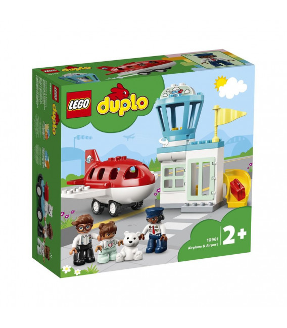 LEGO® DUPLO® 10961 Airplane & Airport, Age 2+, Building Blocks, 2021 (28pcs)