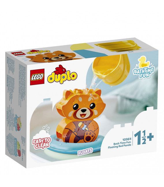 LEGO® DUPLO 10964 Bath Time Fun: Floating Red Panda, Age 1½+, Building Blocks, 2022 (5pcs)