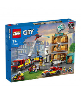 LEGO® City 60321 Fire Brigade, Age 7+, Building Blocks, 2022 (766pcs)