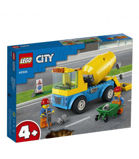 LEGO® City 60325 Cement Mixer Truck, Age 4+, Building Blocks, 2022 (85pcs)