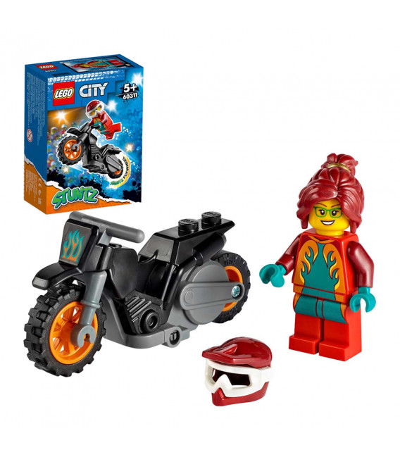 LEGO® City 60311 Fire Stunt Bike, Age 5+, Building Blocks, 2022 (11pcs)
