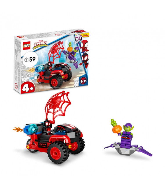 LEGO® Spidey 10781 Miles Morales: Spider-Man's Techno Trike, Age 4+, Building Blocks, 2022 (59pcs)
