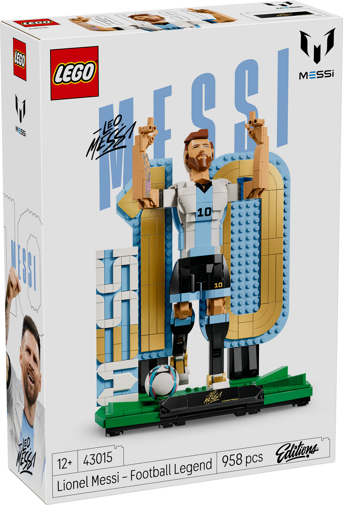 LEGO Editions Sports 43015 Lionel Messi – Soccer Legend box