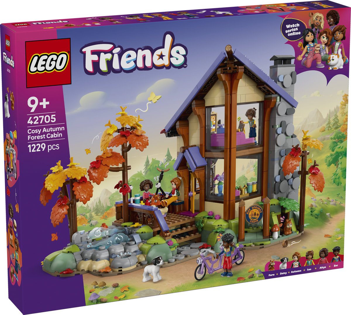 LEGO Friends 42705 Cozy Fall Forest Cabin box
