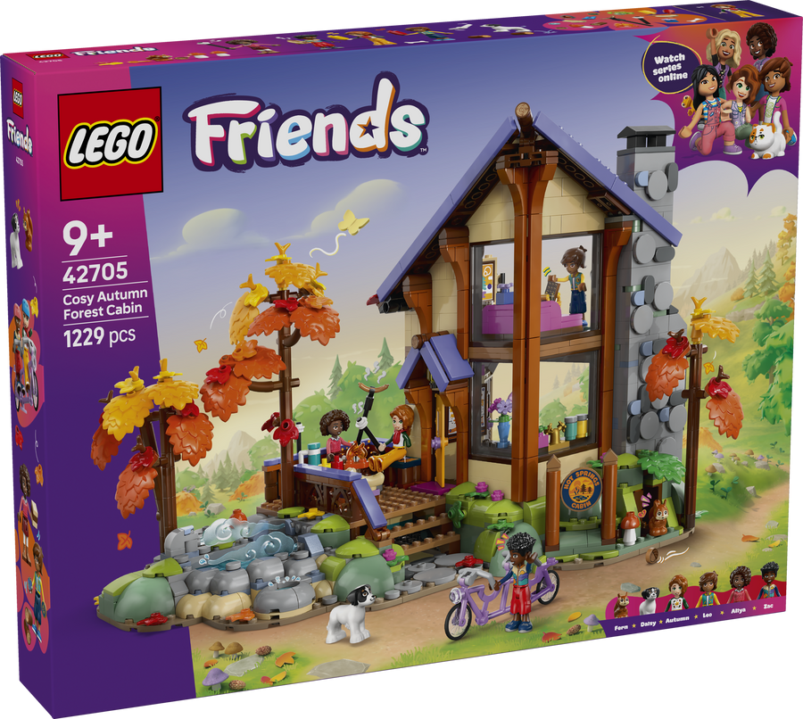 LEGO Friends 42705 Cozy Fall Forest Cabin box