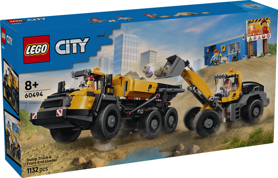 LEGO City 60494 Dump Truck & Front End Loader box
