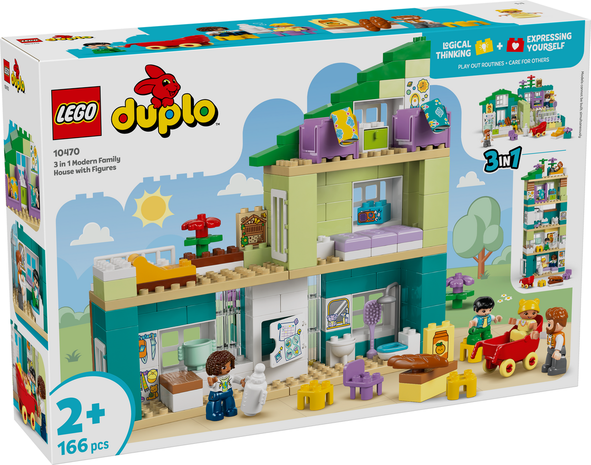 LEGO DUPLO 10470 3 in 1 Modern Family House with Figures box