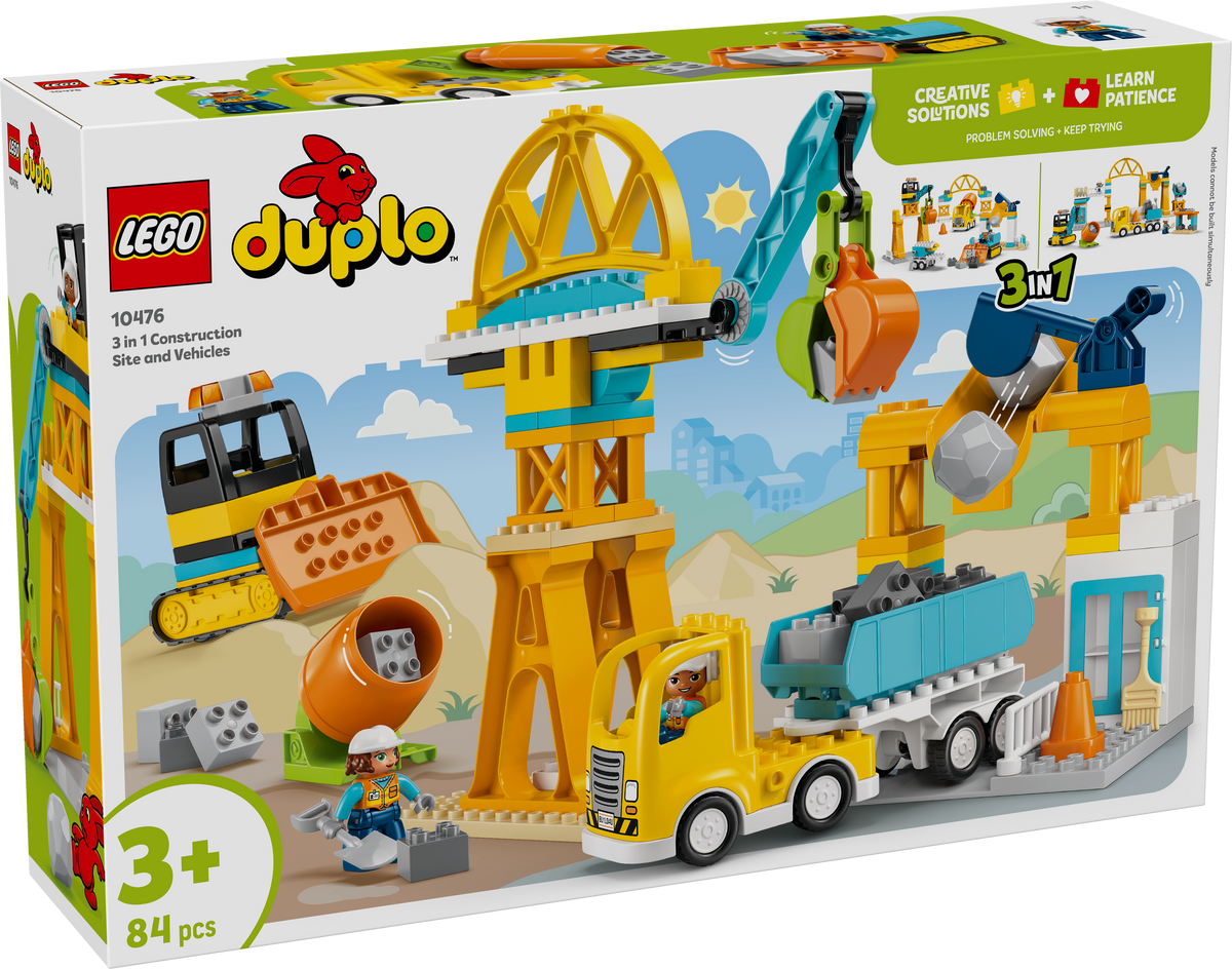 LEGO DUPLO 10476 3 in 1 Construction Site and Vehicles box