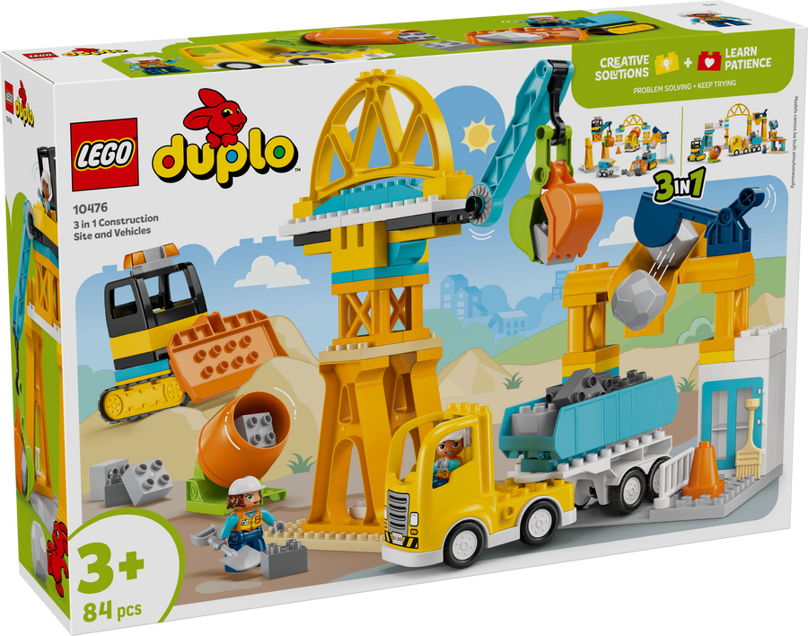 LEGO DUPLO 10476 3 in 1 Construction Site and Vehicles box