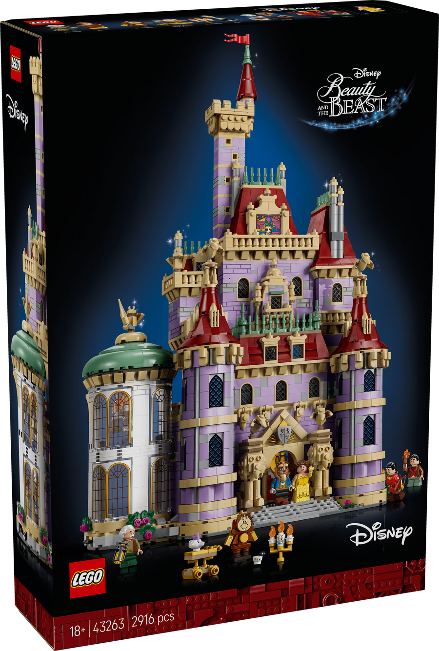 LEGO D2C Disney Princess 43263 Beauty And The Beast Castle box