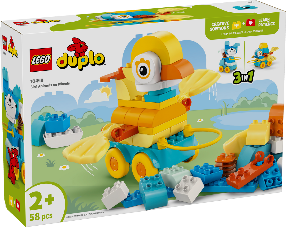LEGO DUPLO 10448 3in1 Animals on Wheels box
