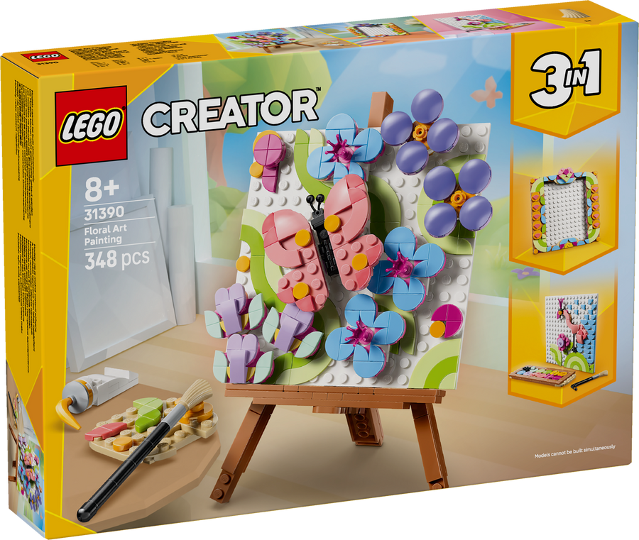 LEGO Creator 3 in 1 31390 Floral Art Decor Painting box