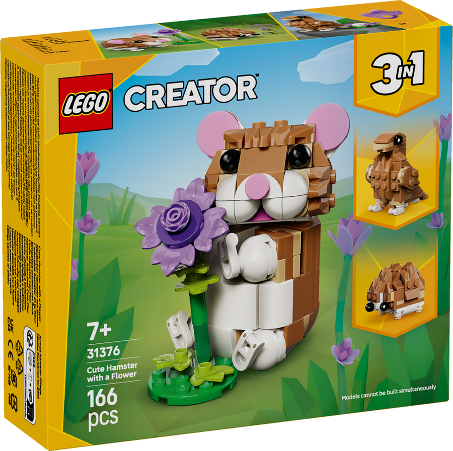 LEGO Creator 3 in 1 31376 Cute Hamster with a Flower box