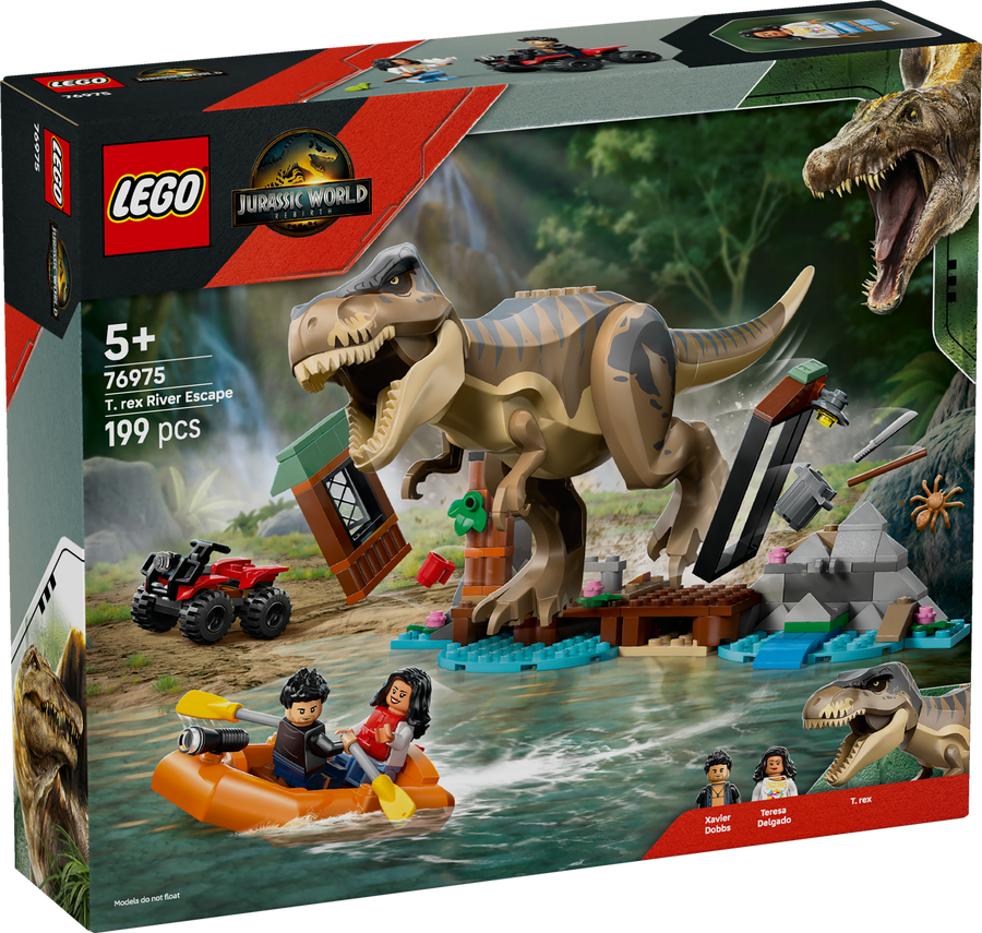 LEGO Jurassic World 76975 T. rex River Escape box