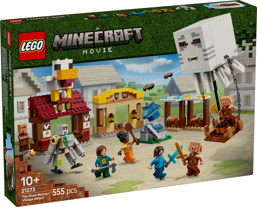 LEGO Minecraft 21273 The Ghast Balloon Village Attack box