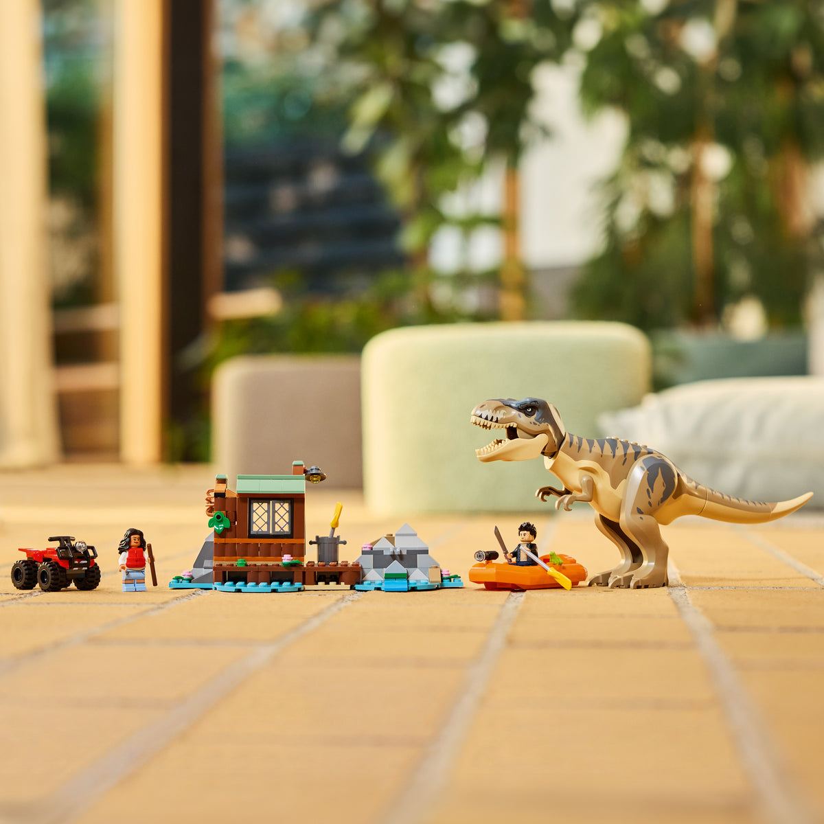 LEGO Jurassic World 76975 T. rex River Escape lifestyle