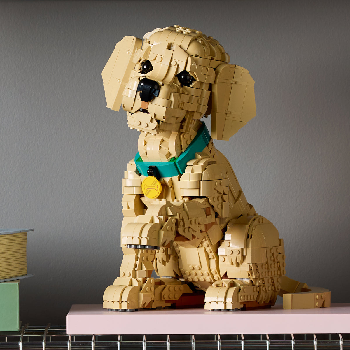 LEGO Icons 11384 Golden Retriever Puppy lifestyle