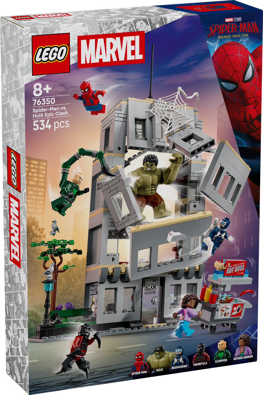 LEGO Super Heroes Marvel 76350 Spider-Man vs. Hulk Epic Clash box