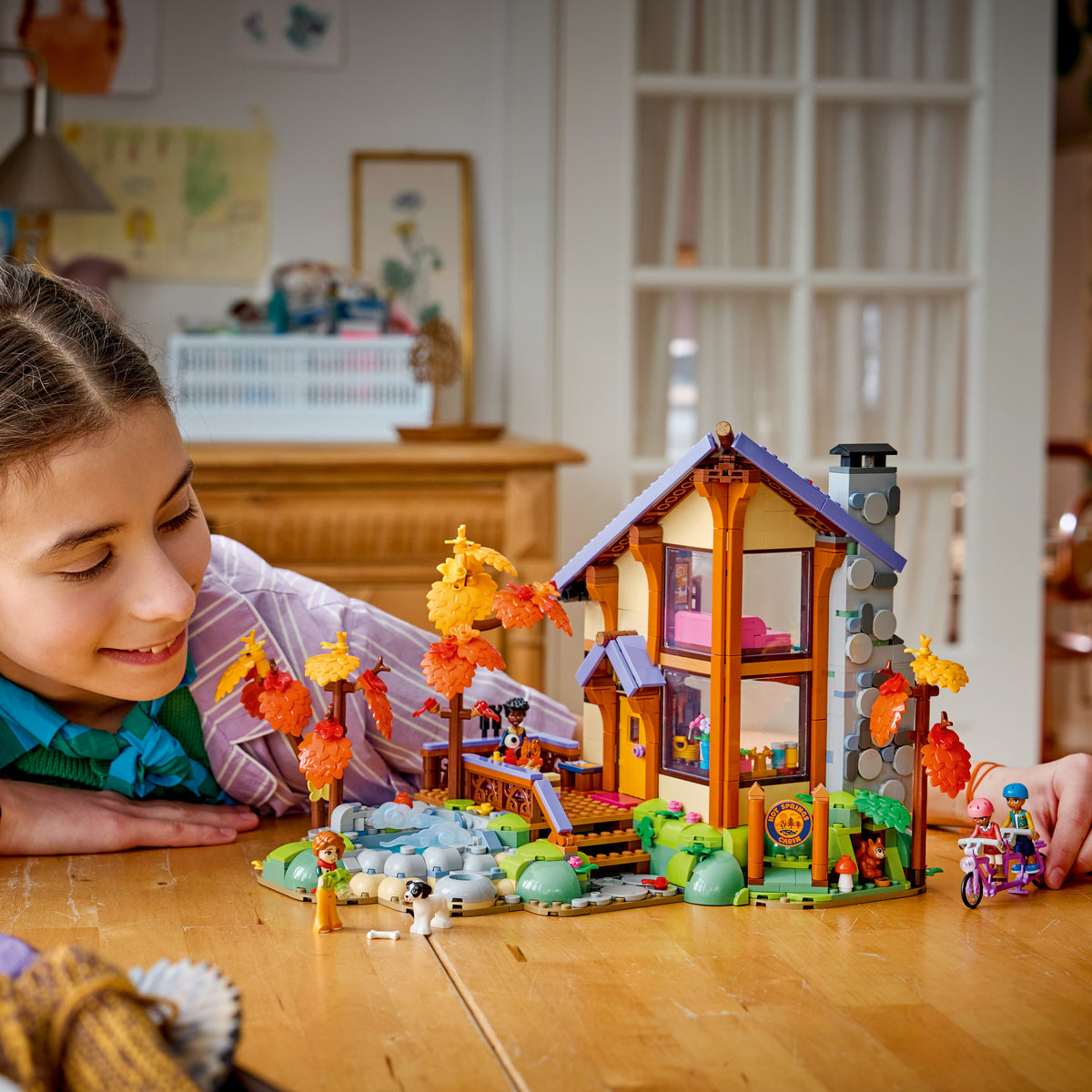 LEGO Friends 42705 Cozy Fall Forest Cabin lifestyle