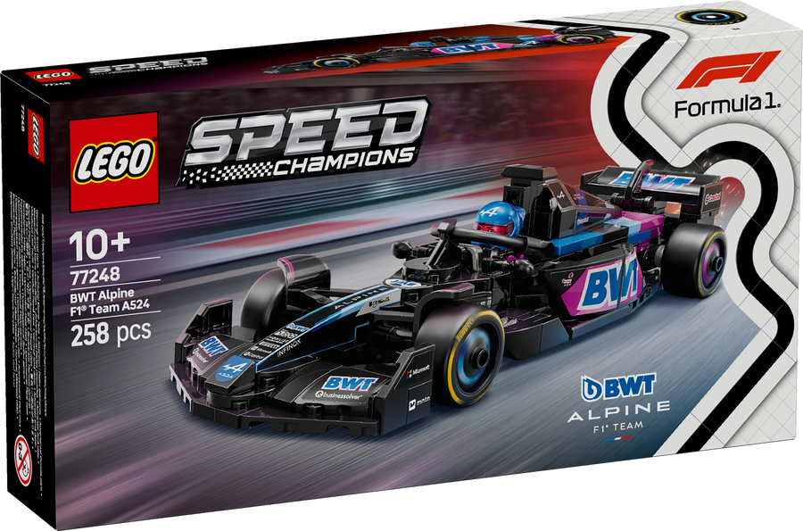 LEGO Speed Champions 77248 BWT Alpine F1 Team A524 Race Car box