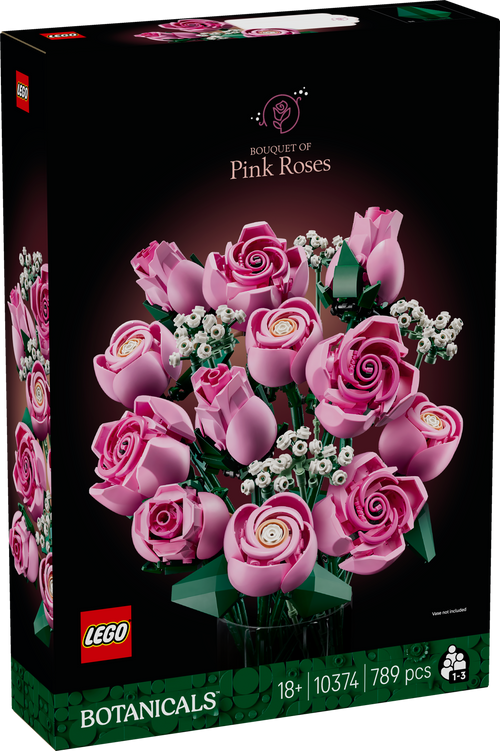 LEGO Botanicals 10374 Bouquet of Pink Roses box