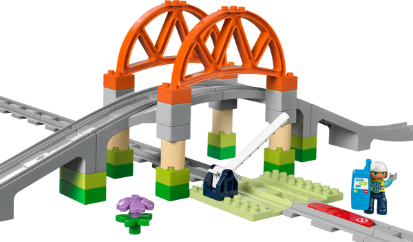 LEGO DUPLO 10426 Train Bridge and Tracks Expansion Set product