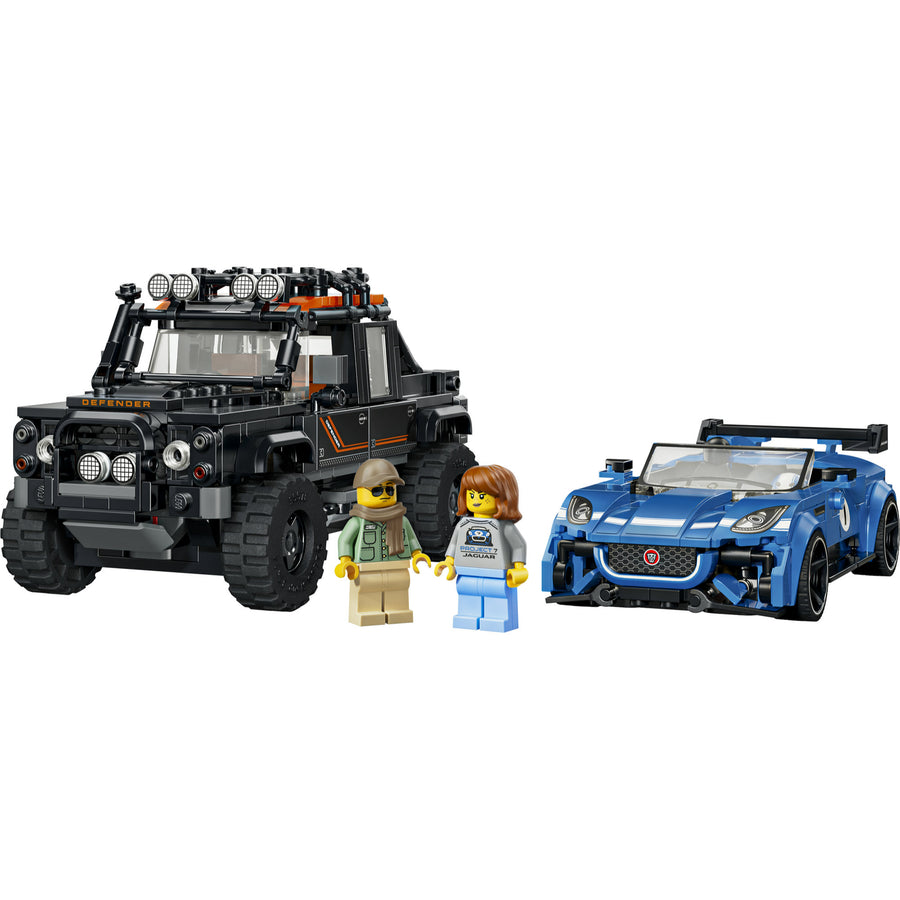 LEGO Speed Champions 77264 Jaguar Project 7 & Land Rover Defender (740 pieces), Building Blocks