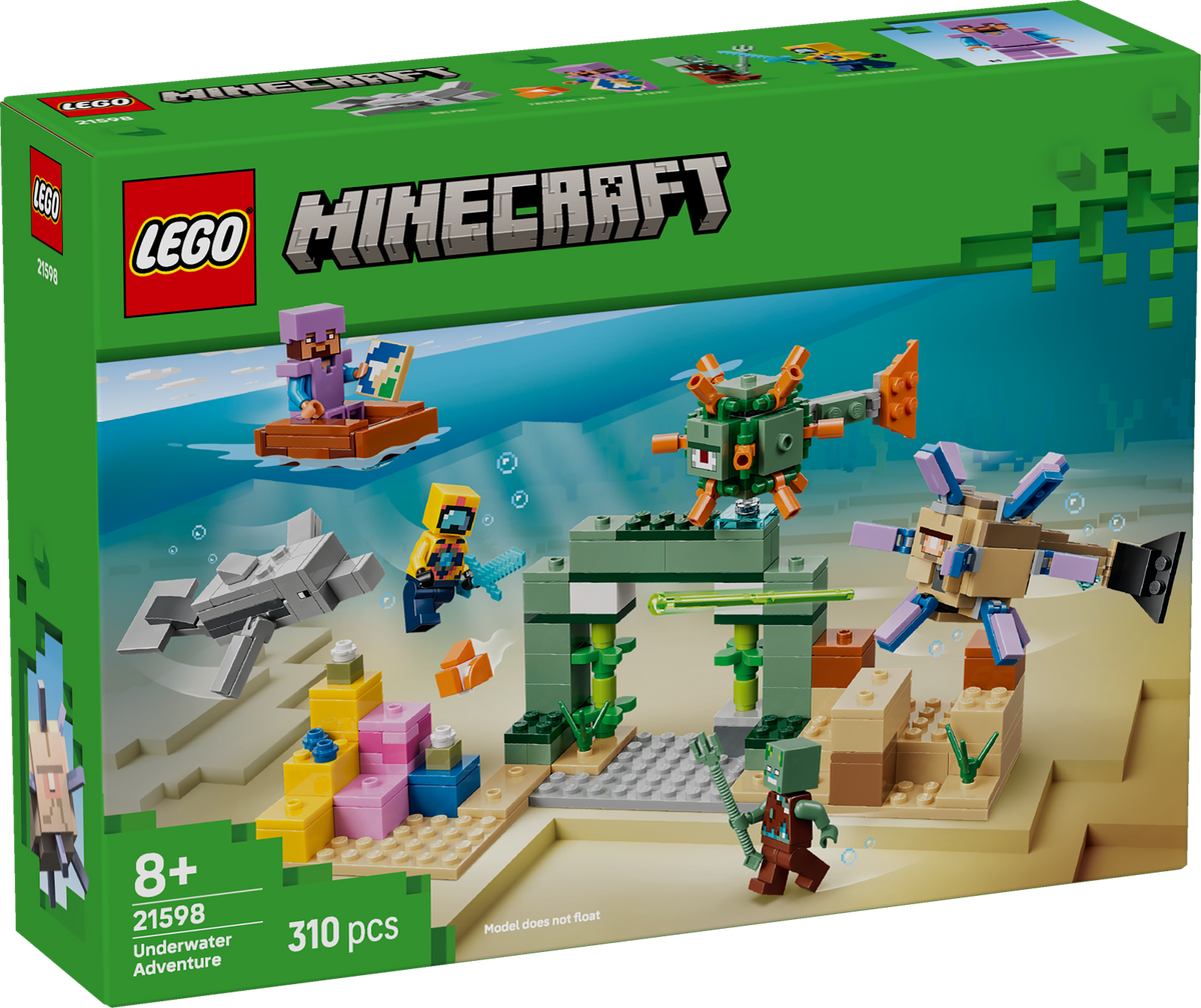 LEGO Minecraft 21598 Underwater Adventure box