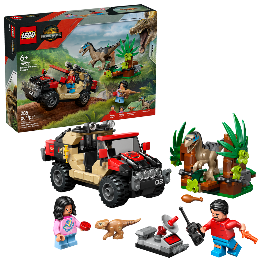 LEGO Jurassic World 76972 Raptor Off-Road Escape