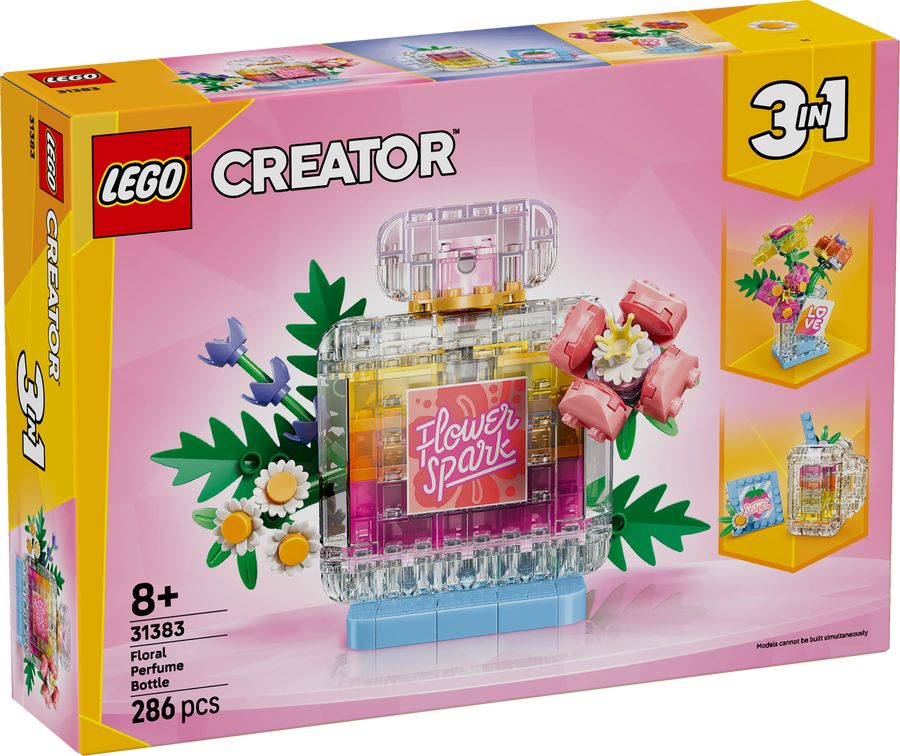LEGO Creator 3 in 1 31383 Floral Decor Perfume Bottle box