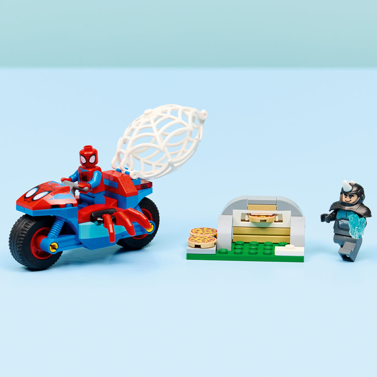 LEGO Spidey 11206 Spidey on his Motorcycle vs. Rhino lifestyle