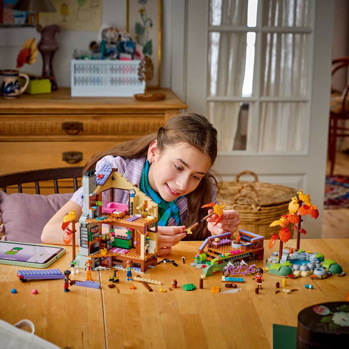 LEGO Friends 42705 Cozy Fall Forest Cabin lifestyle