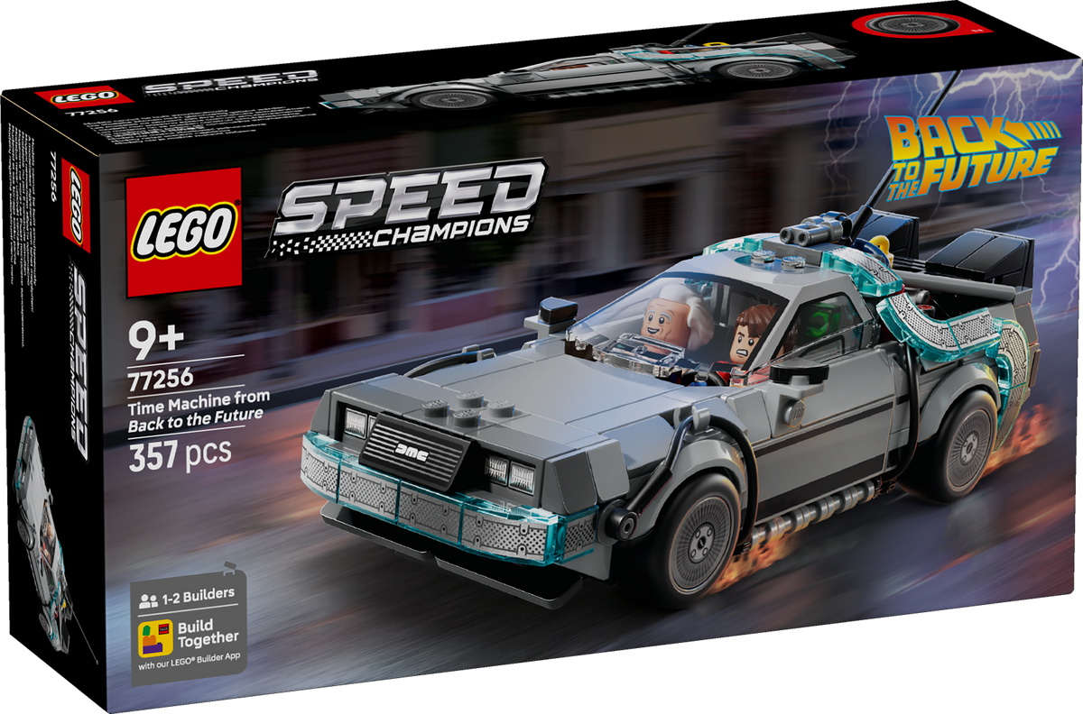 LEGO Speed Champions 77256 Time Machine from Back to the Future box