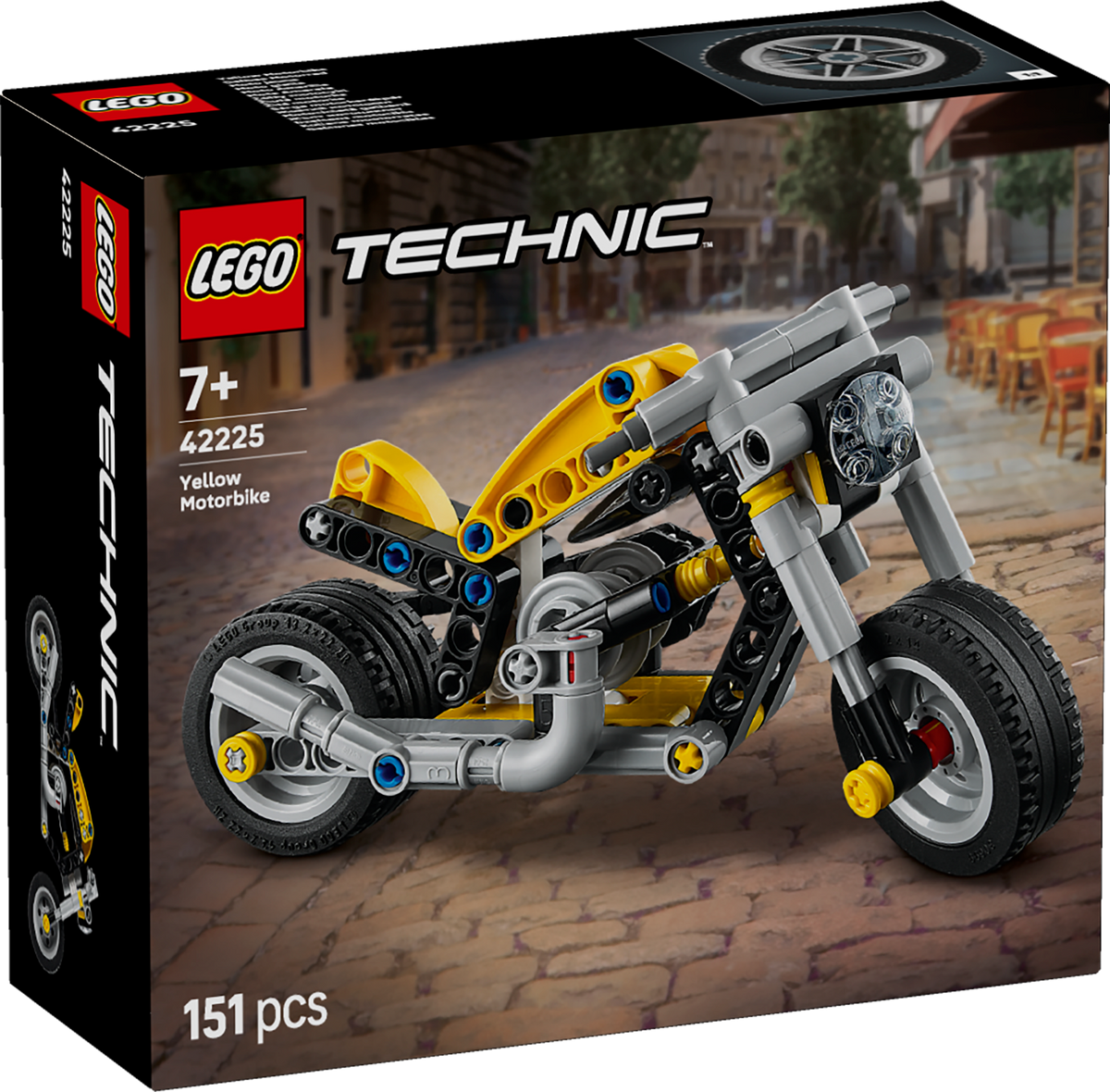 LEGO Technic 42225 Yellow Motorcycle box