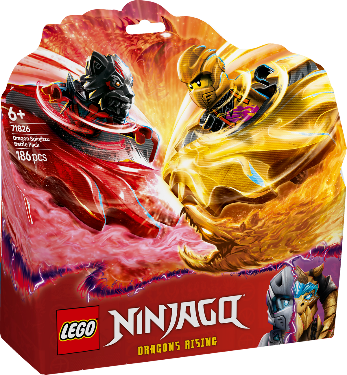 LEGO Ninjago 71826 Dragon Spinjitzu Battle Pack box