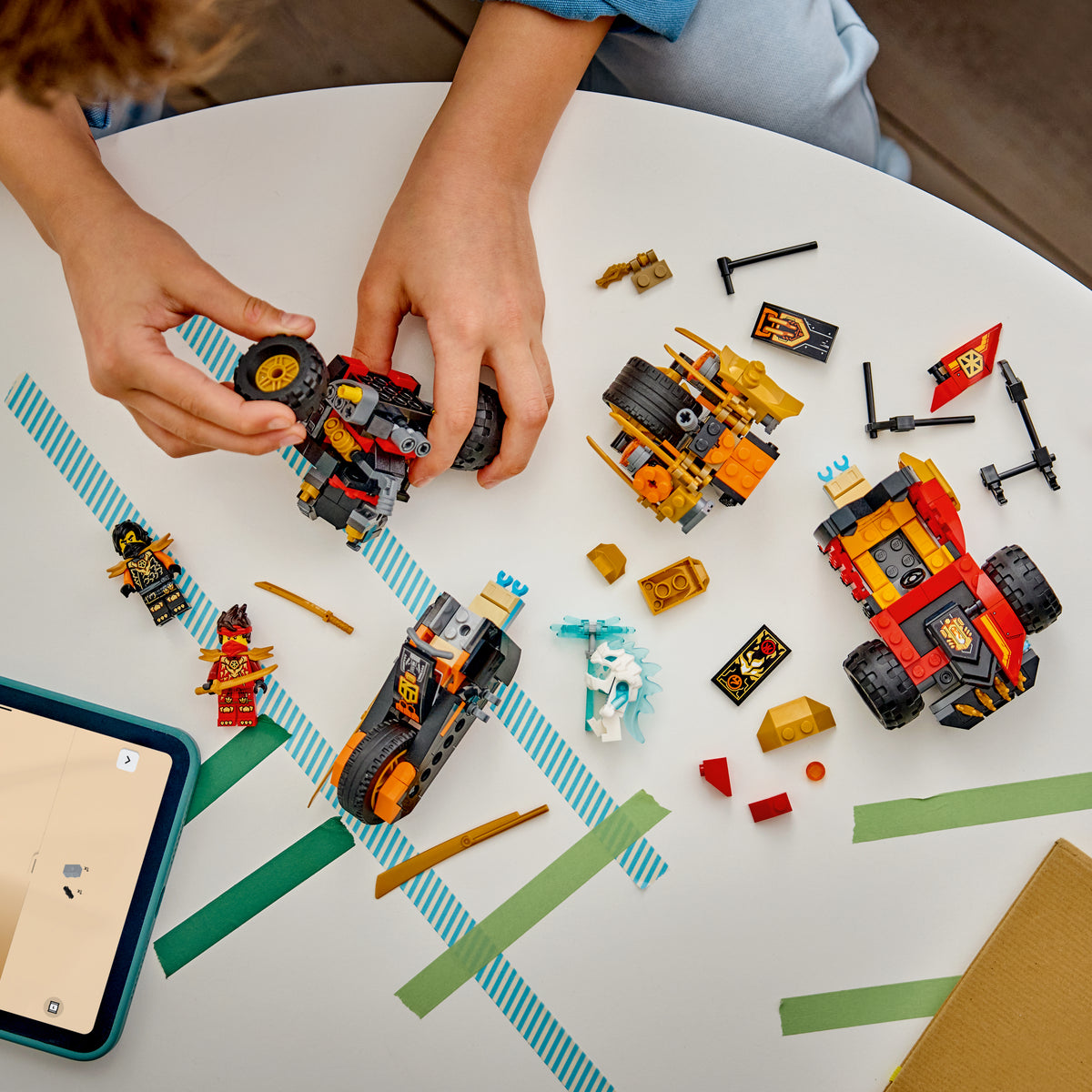 LEGO Ninjago 71864 Kai and Cole's Combiner Vehicles lifestyle
