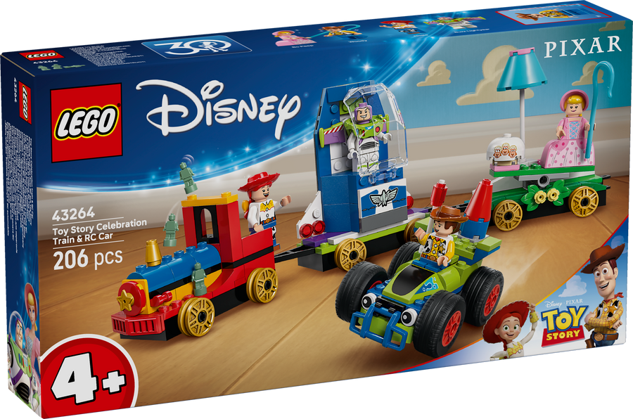 LEGO Disney Pixar 43264 Toy Story Celebration Train & RC Car box