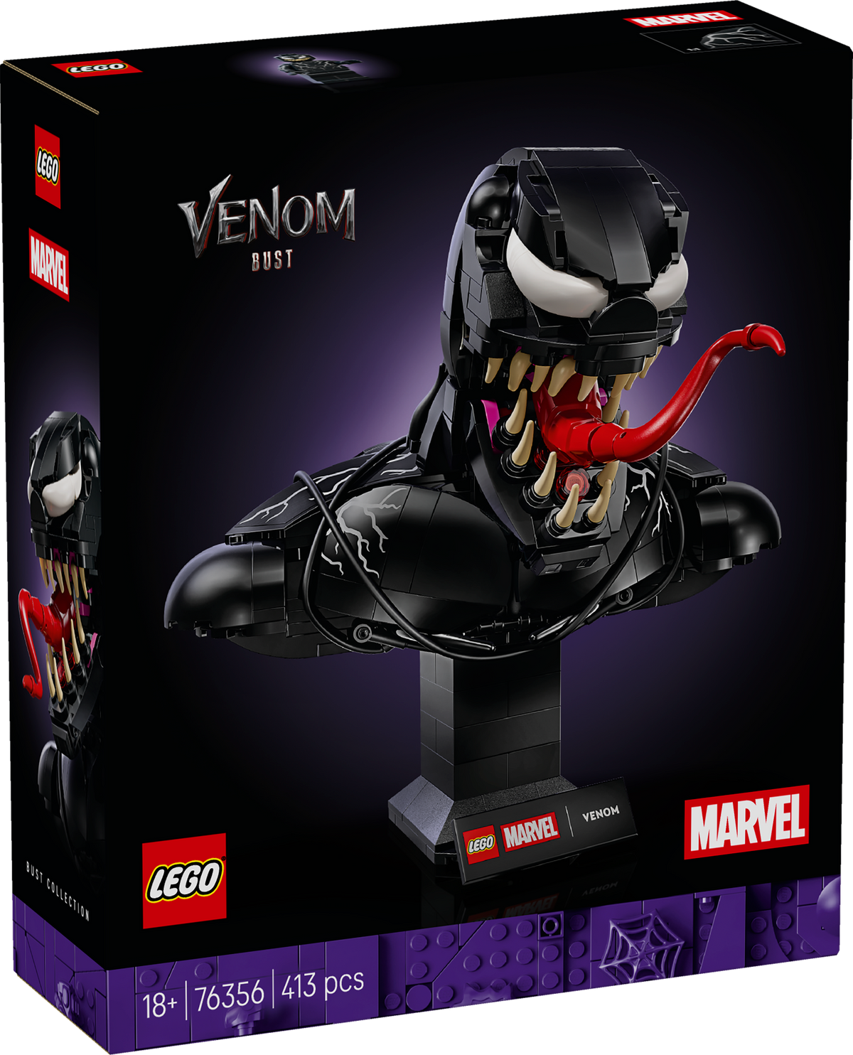 LEGO Super Heroes 76356 Venom Bust box