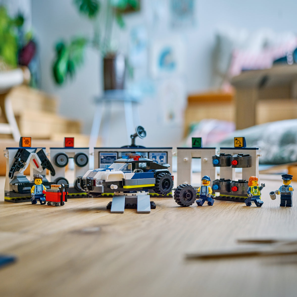 LEGO City 60457 Custom Police Car Garage lifestyle