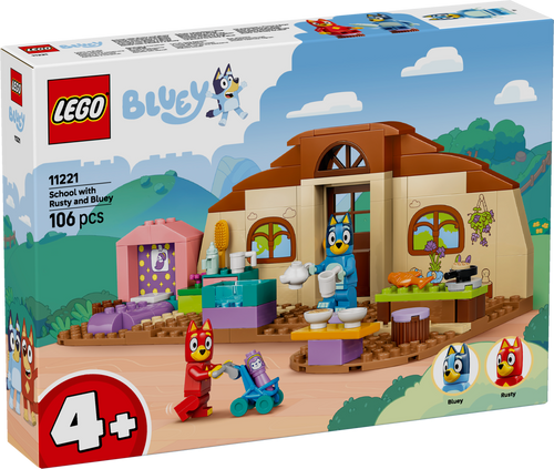 LEGO Bluey 11221 School with Rusty and Bluey box