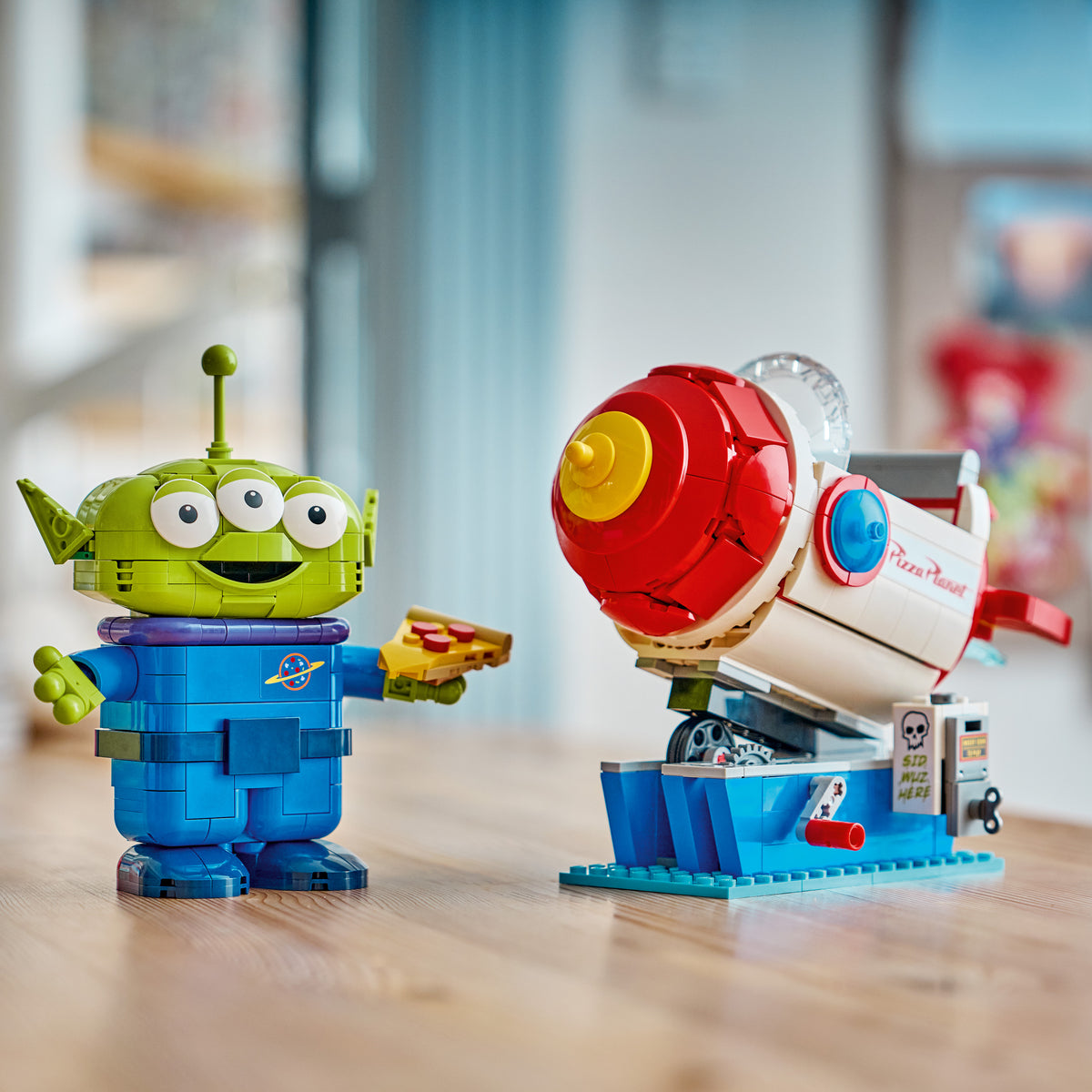 LEGO Disney Pixar 43307 Alien with Pizza Planet Rocket Ride lifestyle