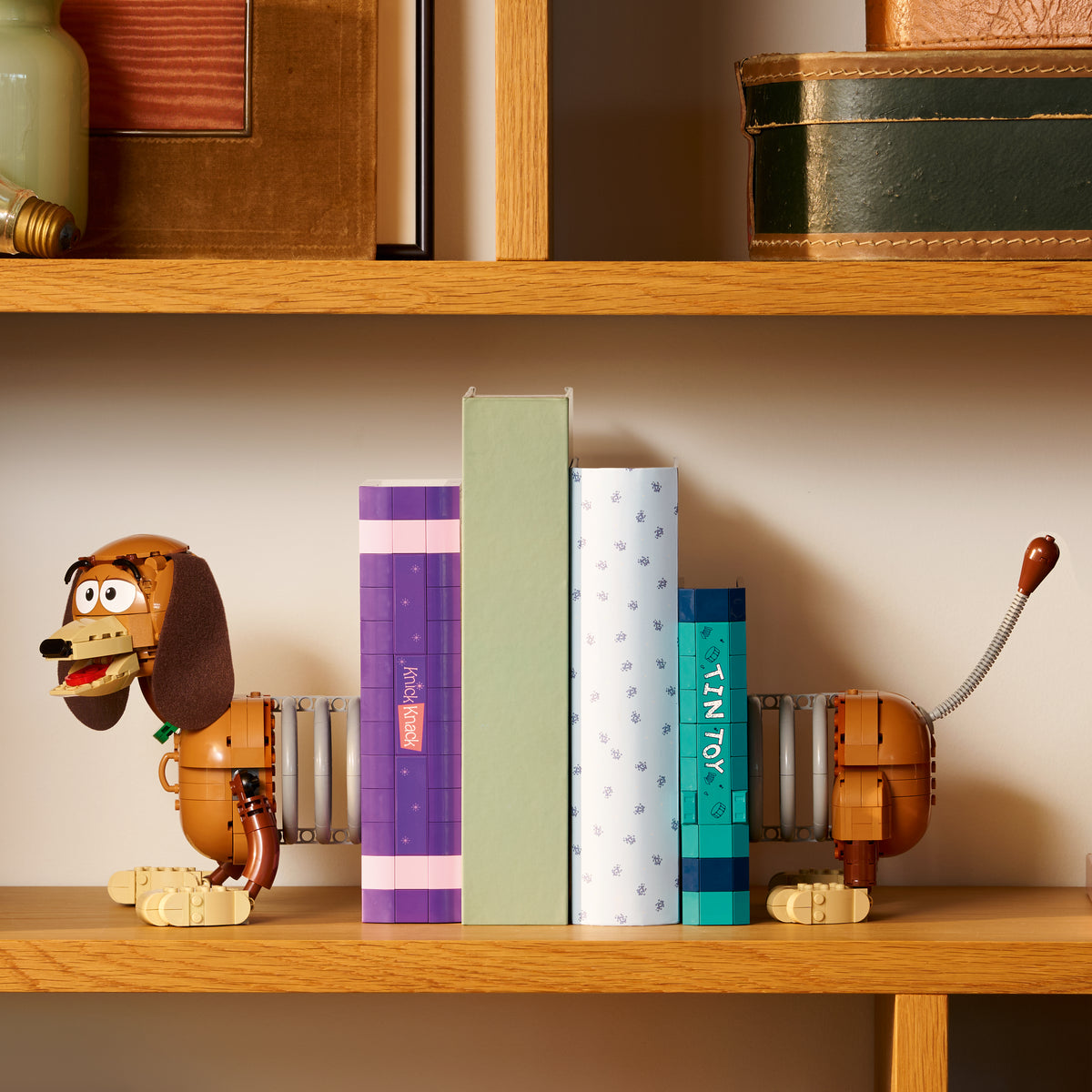 LEGO Disney Pixar 43301 Toy Story Slinky Dog Bookends lifestyle