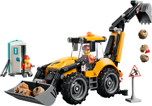LEGO City 60480 Yellow Backhoe Loader product