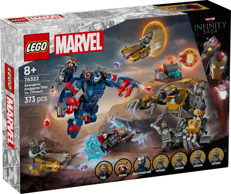 LEGO Super Heroes Marvel 76322 Avengers: Endgame Thor vs. Chitauri box